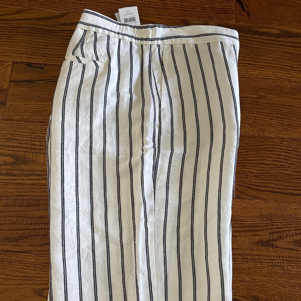 NWT J Jill WIDE LEG LINEN Blend pants
